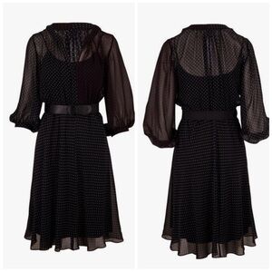 Akris Punto Polka Dot Silk Dress